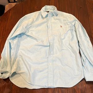 Pastel Blue Polo Ralph Lauren Mens Button-Down